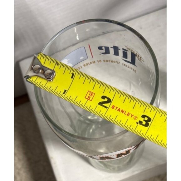 San Francisco Giants Miller Lite Beer Pint Glass 7" MLB Baseball 2015 Set of 2 - Picture 6 of 6